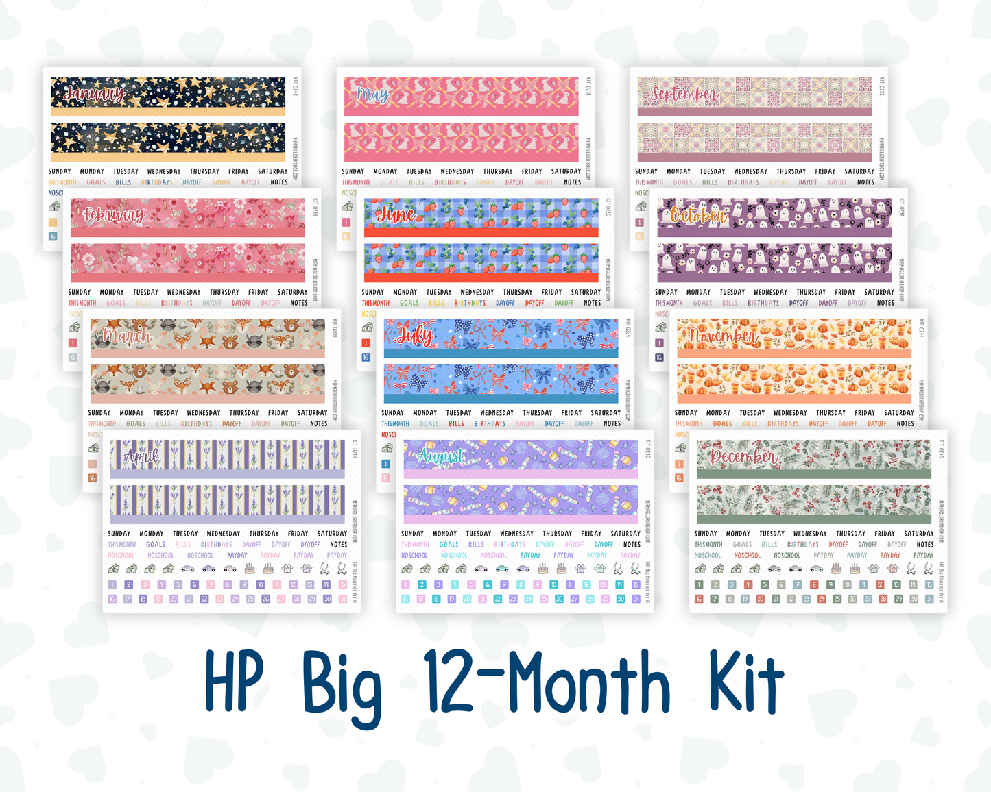 HP Big - 12-Month Kit - 2026 -  For Big Happy Planner