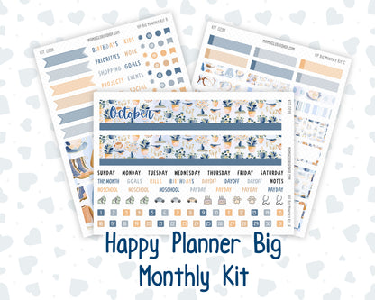 Kit 0299 - HP Big - Monthly Kit - October - Book Nook - For Big Happy Planner