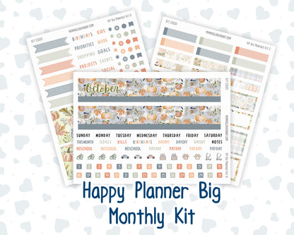 Kit 0300 - HP Big - Monthly Kit - October - Autumn Stroll - For Big Happy Planner