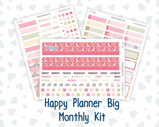 HP - Monthly - Kit 0218- Mother's Love- May - For Big Happy Planner