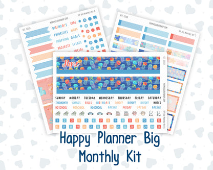 Kit 0268 - HP Big - Monthly Kit - June - Sea Sweeties - For Big Happy Planner
