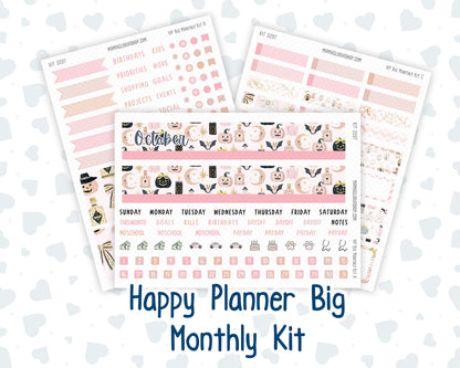 Kit 0297 - HP Big - Monthly Kit - October - Pink Spell - For Big Happy Planner