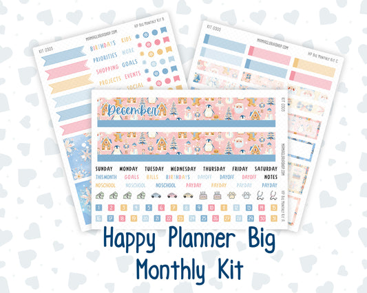 Kit 0305 - HP Big - Monthly Kit - December - Sugarplum Parade - For Big Happy Planner