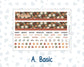 Kit 0298 - HP Big - Monthly Kit - October - Velvet Bloom - For Big Happy Planner
