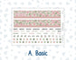 Kit 0257 - HP Big - Monthly Kit - March - Blush Garden - For Big Happy Planner
