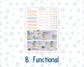 Kit 0270 - HP Big - Monthly Kit - June - Beachside Bliss - For Big Happy Planner