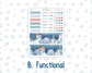 Kit 0247 - HP Big - Monthly Kit - December - Snow Day Adventures - For Big Happy Planner
