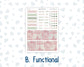 Kit 0257 - HP Big - Monthly Kit - March - Blush Garden - For Big Happy Planner
