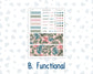 Kit 0275 - HP Big - Monthly Kit - July - Tropical Safari Blush - For Big Happy Planner