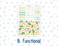 Kit 0227 - HP Big - Monthly Kit - July - Lemon Grove - For Big Happy Planner