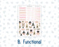 Kit 0297 - HP Big - Monthly Kit - October - Pink Spell - For Big Happy Planner