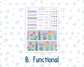 Kit 0258 - HP Big - Monthly Kit - March - Plant Therapy - For Big Happy Planner