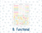 Kit 0260 - HP Big - Monthly Kit - April - Pastel Egg Hunt - For Big Happy Planner