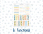 Kit 0265 - HP Big - Monthly Kit - May - Honeybee Sky - For Big Happy Planner