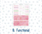 Kit 0253 - HP Big - Monthly Kit - February - Rosy Daydreams - For Big Happy Planner