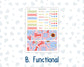 Kit 0269 - HP Big - Monthly Kit - June - Dolce Mare - For Big Happy Planner