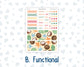 Kit 0271 - HP Big - Monthly Kit - June - Strawberry Shore - For Big Happy Planner