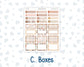 Kit 0296 - HP Big - Monthly Kit - September - Coffee Break - For Big Happy Planner