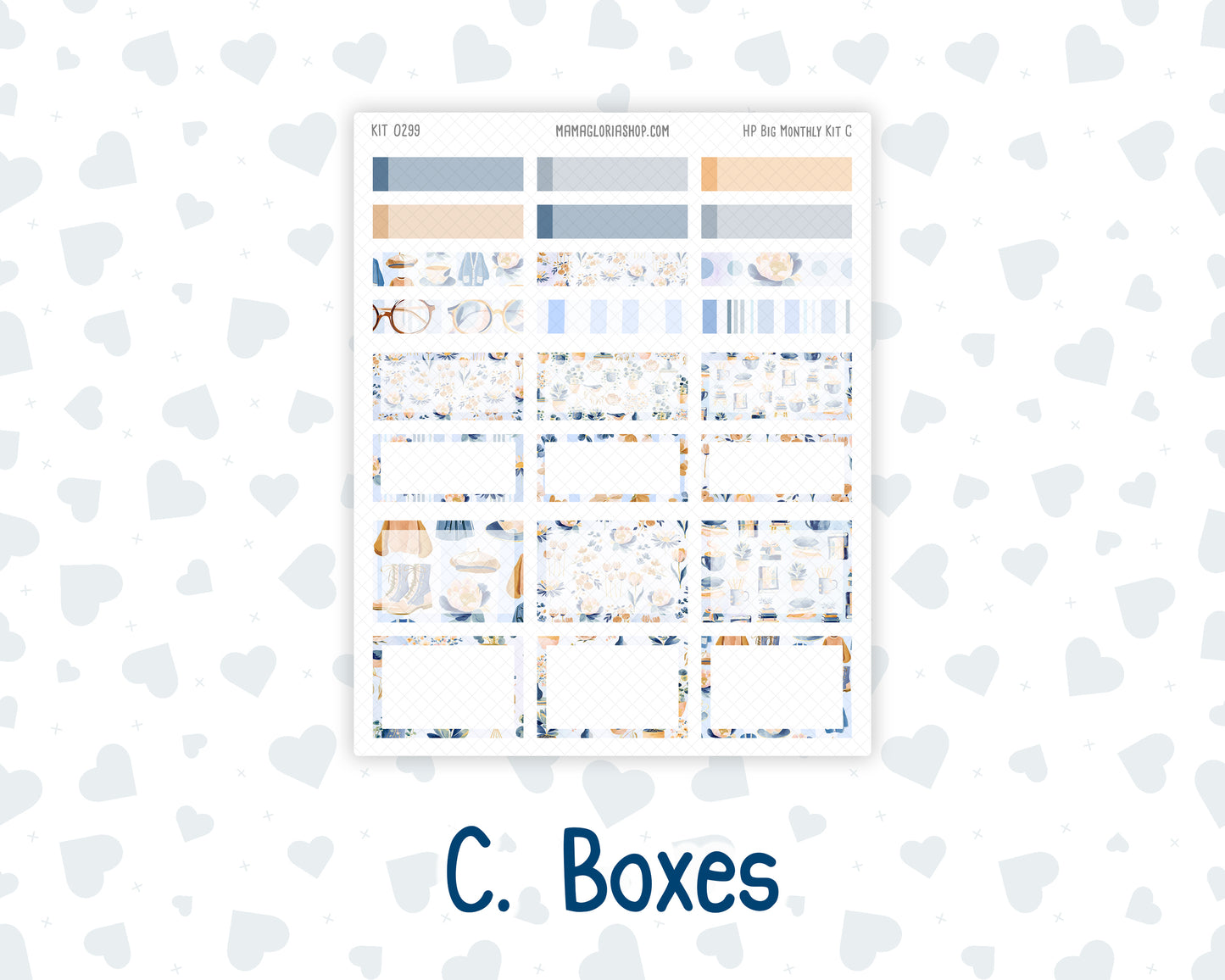 Kit 0299 - HP Big - Monthly Kit - October - Book Nook - For Big Happy Planner