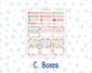 Kit 0276 - HP Big - Monthly Kit - July - Melon Crush - For Big Happy Planner