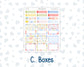Kit 0269 - HP Big - Monthly Kit - June - Dolce Mare - For Big Happy Planner
