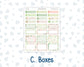 Kit 0256 - HP Big - Monthly Kit - March - Froggy Luck - For Big Happy Planner