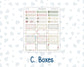 Kit 0257 - HP Big - Monthly Kit - March - Blush Garden - For Big Happy Planner