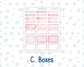 Kit 0253 - HP Big - Monthly Kit - February - Rosy Daydreams - For Big Happy Planner