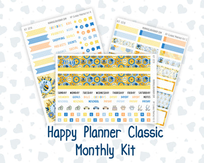 HP - Monthly - Kit 0219- Bee's Business- May- For Classic Happy Planner