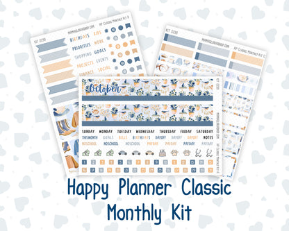 Kit 0299 - HP Classic - Monthly Kit - October - Book Nook - For Classic Happy Planner