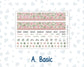 Kit 0257 - HP Classic - Monthly Kit - March - Blush Garden - For Classic Happy Planner