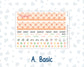 Kit 0228 - HP Classic - Monthly Kit - August - Just Peachy - For Classic Happy Planner