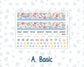 Kit 0279 - HP Classic - Monthly Kit - August - Not Ready For School - For Classic Happy Planner