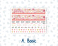 Kit 0294 - HP Classic - Monthly Kit - September - Rosy Reveria - For Classic Happy Planner