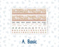 Kit 0301 - HP Classic - Monthly Kit - November - Sunday Comfort - For Classic Happy Planner