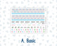 Kit 0262 - HP Classic - Monthly Kit - April - Spring Puffs - For Classic Happy Planner
