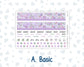 Kit 0263 - HP Classic - Monthly Kit - April - Lavender Drift - For Classic Happy Planner