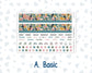 Kit 0275 - HP Classic - Monthly Kit - July - Tropical Safari Blush - For Classic Happy Planner