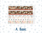 Kit 0298 - HP Classic - Monthly Kit - October - Velvet Bloom - For Classic Happy Planner