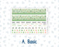 Kit 0256 - HP Classic - Monthly Kit - March - Froggy Luck - For Classic Happy Planner