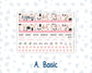 Kit 0297 - HP Classic - Monthly Kit - October - Pink Spell - For Classic Happy Planner
