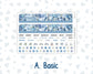 Kit 0249 - HP Classic - Monthly Kit - January - Icy Lace - For Classic Happy Planner