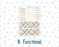 Kit 0301 - HP Classic - Monthly Kit - November - Sunday Comfort - For Classic Happy Planner