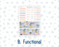 Kit 0270 - HP Classic - Monthly Kit - June - Beachside Bliss - For Classic Happy Planner