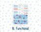 Kit 0224 - HP Classic - Monthly Kit - July - Patriotic Parade - For Classic Happy Planner
