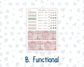 Kit 0257 - HP Classic - Monthly Kit - March - Blush Garden - For Classic Happy Planner