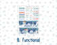 Kit 0247 - HP Classic - Monthly Kit - December - Snow Day Adventures - For Classic Happy Planner