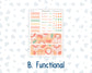 Kit 0278 - HP Classic - Monthly Kit - August - Oops, All Peaches - For Classic Happy Planner