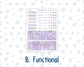 Kit 0263 - HP Classic - Monthly Kit - April - Lavender Drift - For Classic Happy Planner