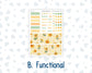 Kit 0277 - HP Classic - Monthly Kit - August - Sunflower Drama Club - For Classic Happy Planner